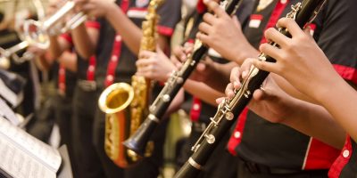 Picture of Woodwind instruments being played