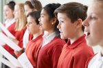 Children singing in choir