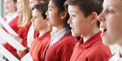 Children singing in choir