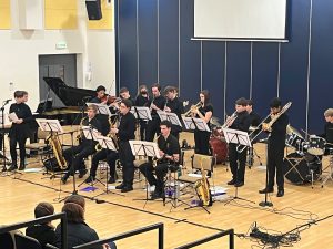 Jazz orchestra in concert